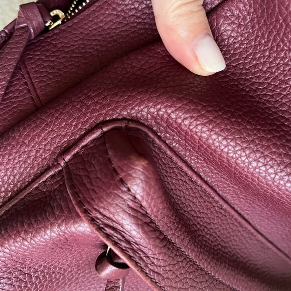 EUC Tory Burch Ella Leather Backpack in Merlot main image 7